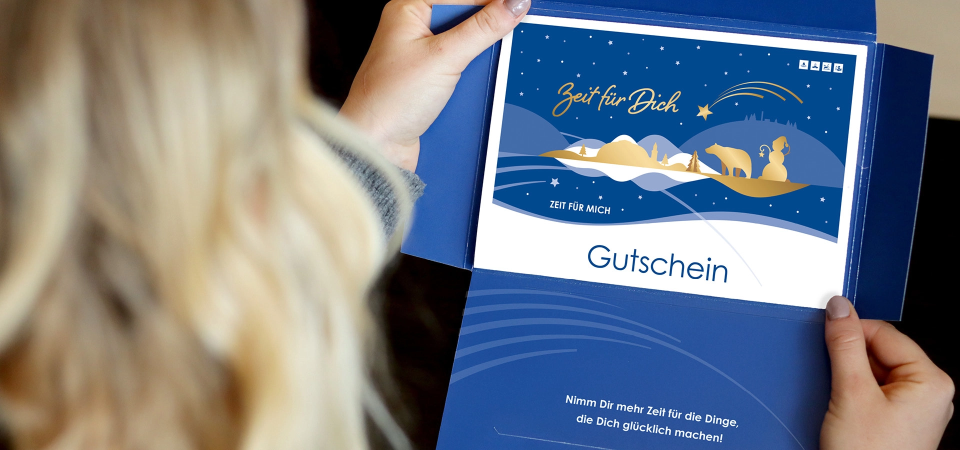 Tournesol-Gutschein im Weihnachtsdesign